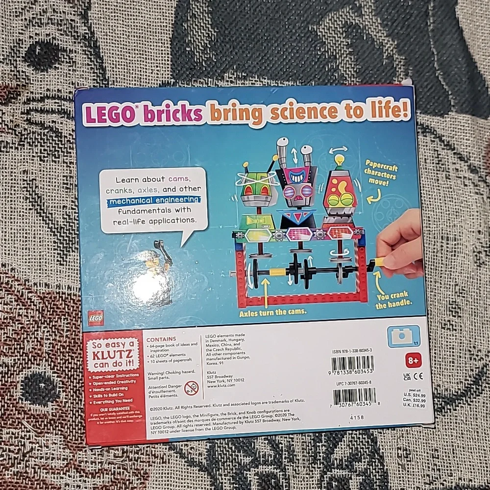 Lego gear bots age 8+ new Klutz certified